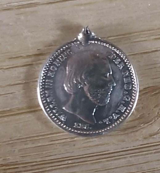 munthanger  jaar1876 ,   5 cent, volgnr 20, Postzegels en Munten, Munten | Nederland, Ophalen of Verzenden, Koning Willem III