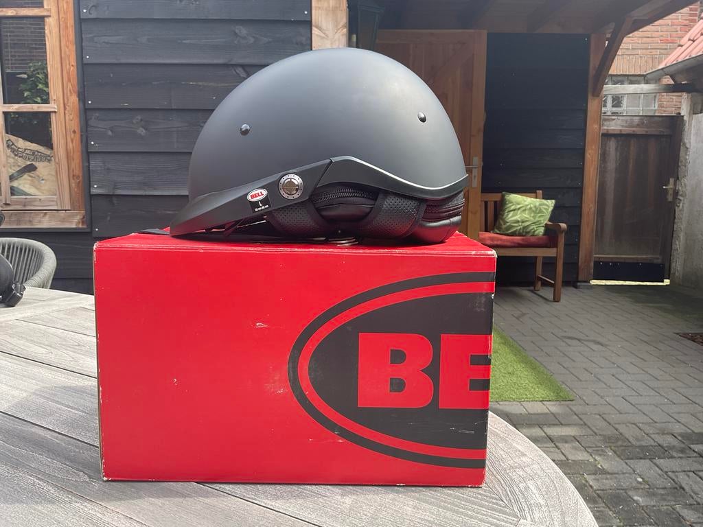 Bell Pit Boss Jethelm - Mat Zwart - Maat L, Motoren, Heren, Jethelm, Ophalen of Verzenden, L