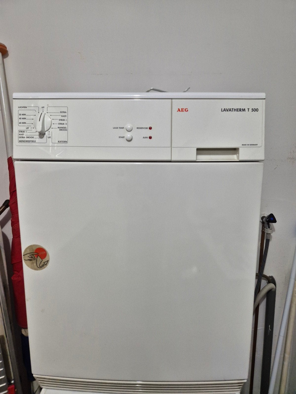 AEG Lavatherm T 500 Wasdroger - Betrouwbaar en Efficiënt, Ophalen, 6 tot 8 kg, Gebruikt, Luchtafvoer