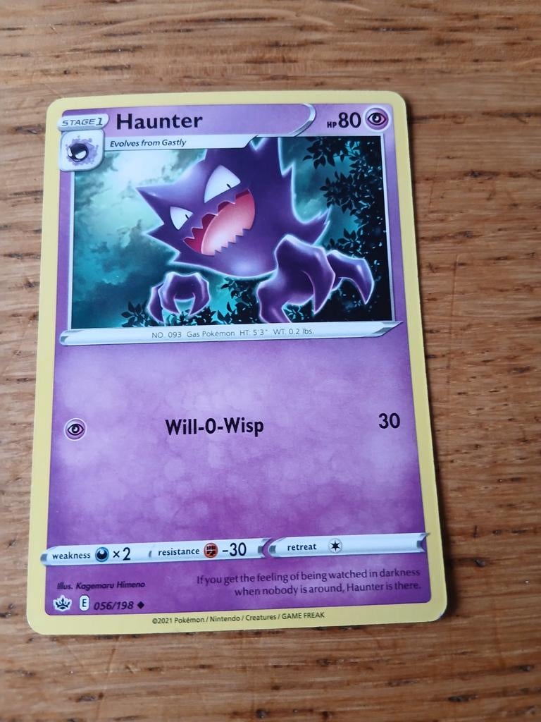 Haunter Pokémon kaart - 056/198, Ophalen of Verzenden, Zo goed als nieuw, Losse kaart