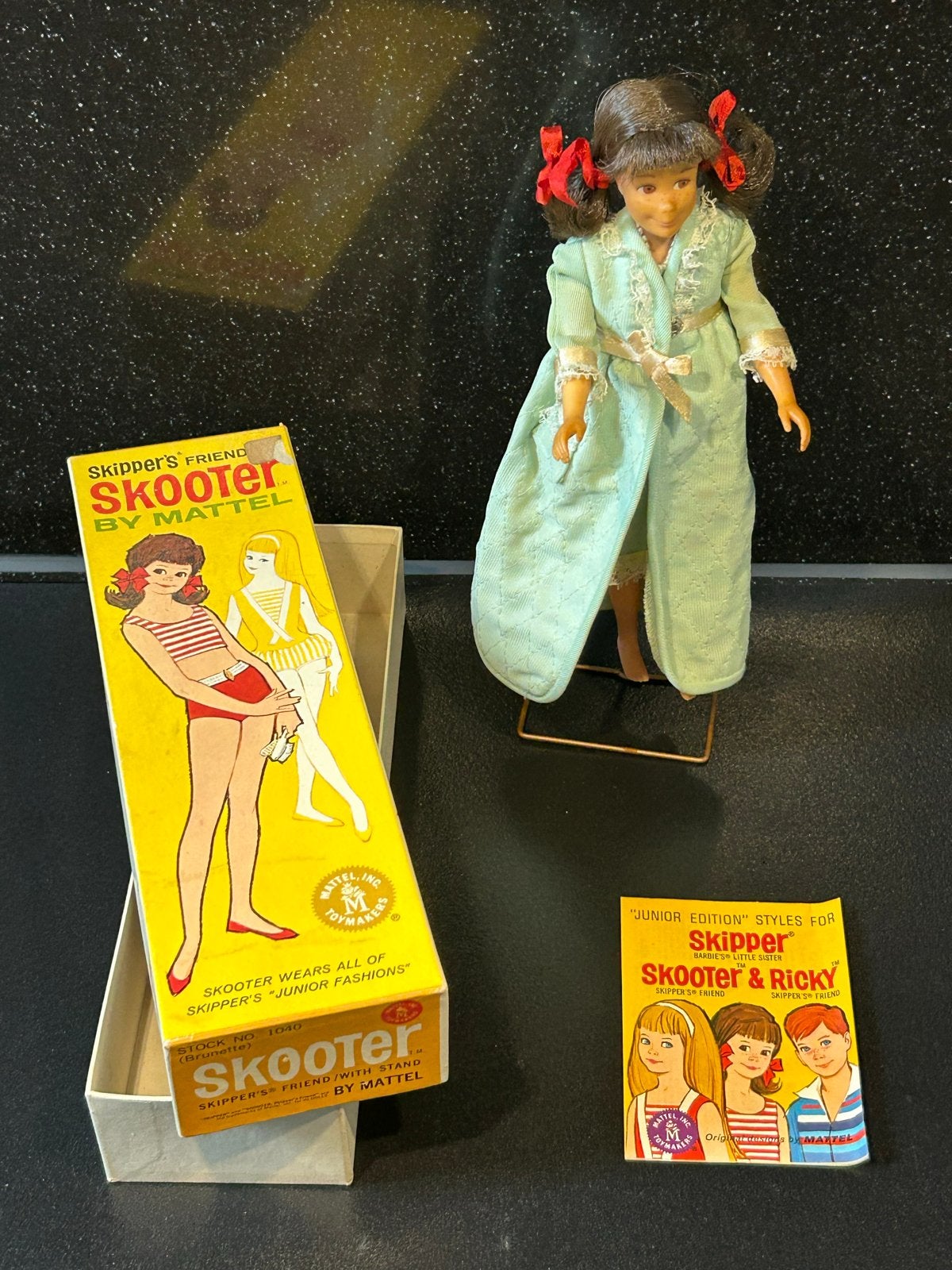 Vintage Skipper's Friend Skooter pop met originele doos, Kinderen en Baby's, Speelgoed | Poppen, Ophalen of Verzenden, Gebruikt
