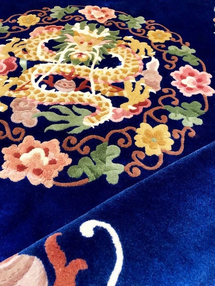 Groot Chinees tapijt handgeknoopt vloerkleed wol klassiek, Huis en Inrichting, 200 cm of meer, Ophalen of Verzenden, Zo goed als nieuw