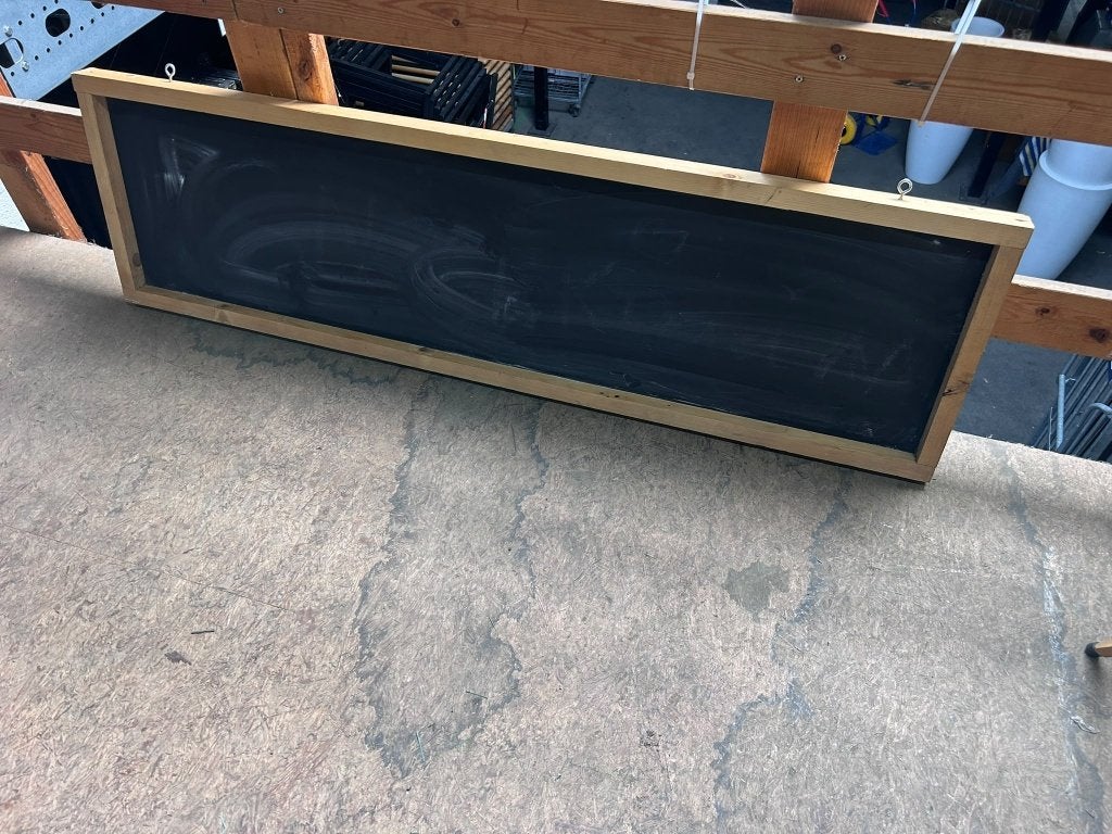 Rechthoekig krijtbord 37x135 cm, Ophalen, Gebruikt, Krijtbord