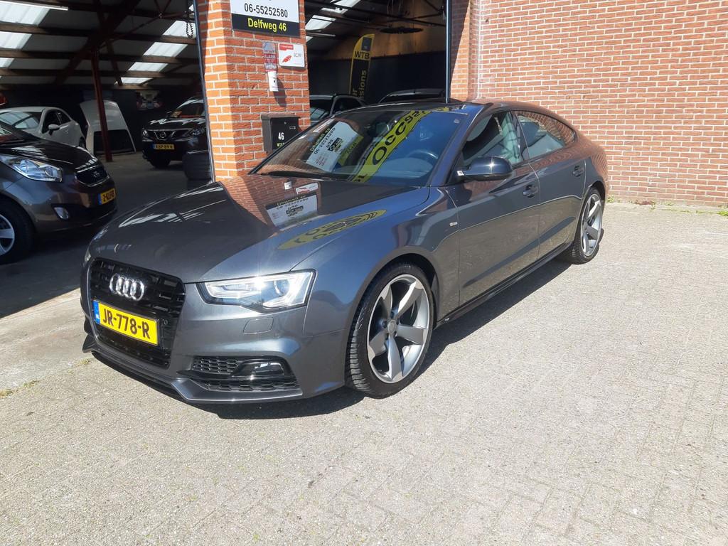 Audi A5 Sportback 1.8 TFSI S-Line Sport Automaat, Schuifdak,, Gebruikt, 4 cilinders, 4 stoelen, Leder en Stof