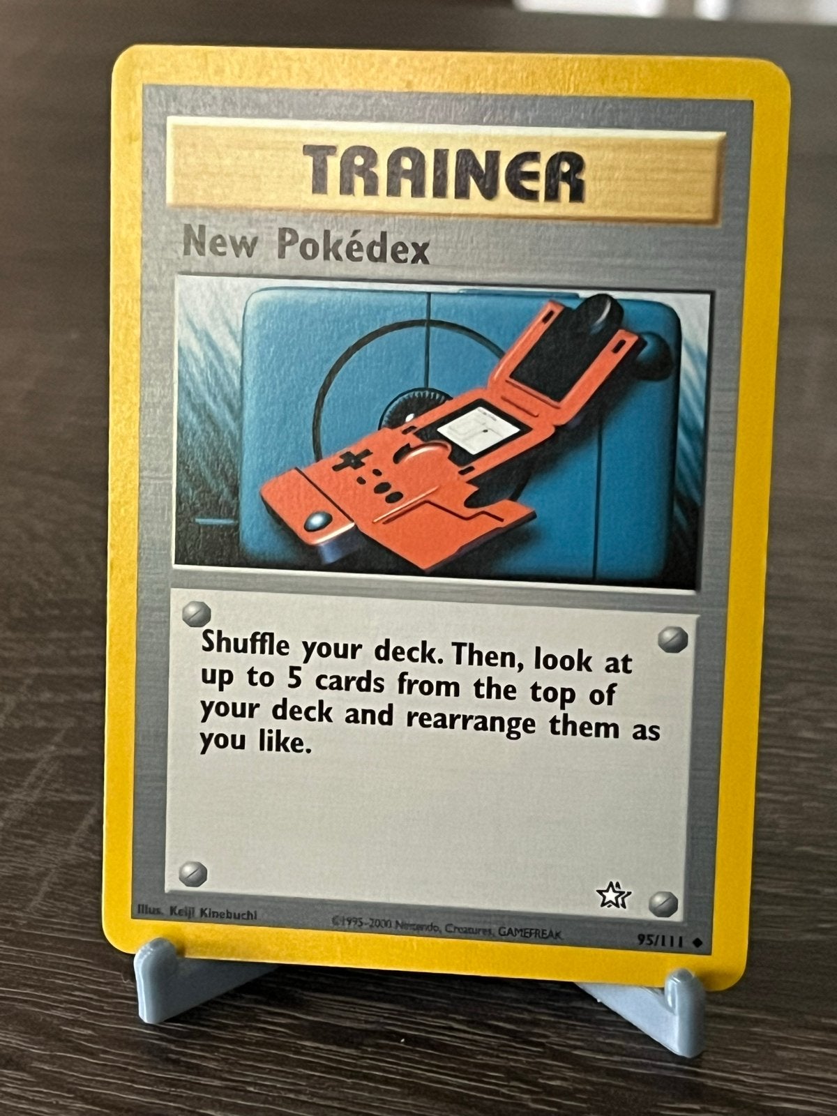 New Pokedex (95/111) - Neo Genesis - EX, Ophalen of Verzenden, Zo goed als nieuw, Losse kaart