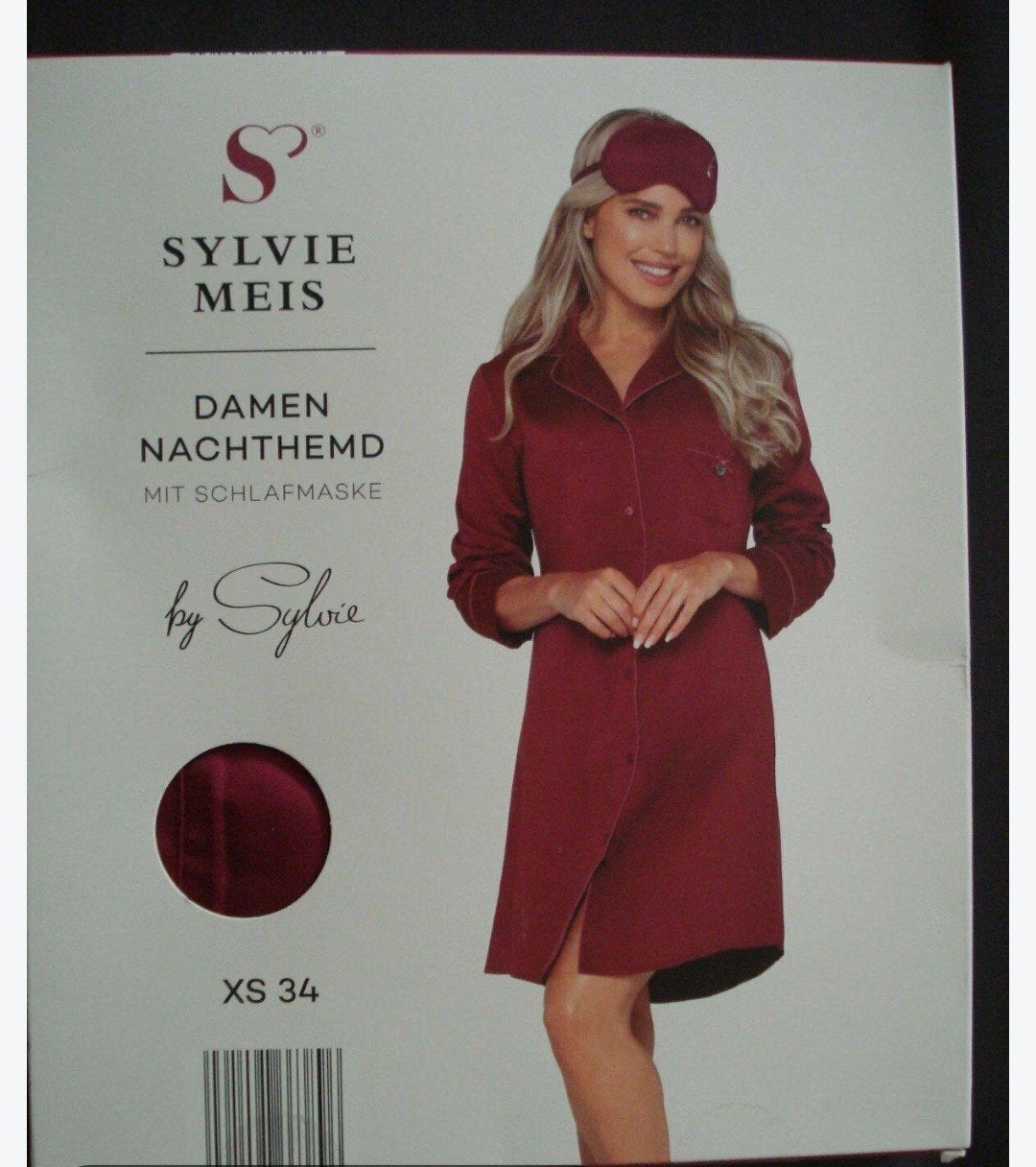 Sylvie Meis 2x nachthemd/ 1x pyjama grijs mét 2x slaapmasker, Kleding | Dames, Ophalen, Maat 38/40 (M)