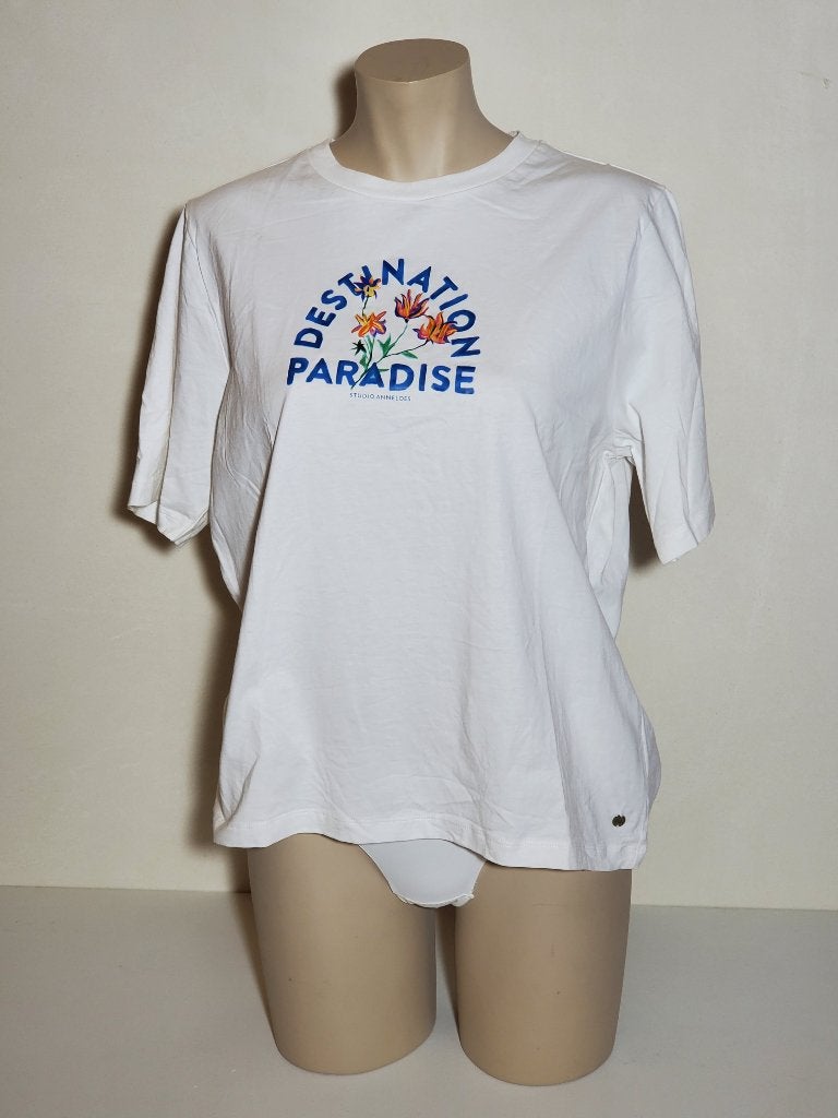 Studio Anneloes Paradise t-shirt maat L – White, Studio Anneloes, Wit, Maat 42/44 (L), Ophalen of Verzenden