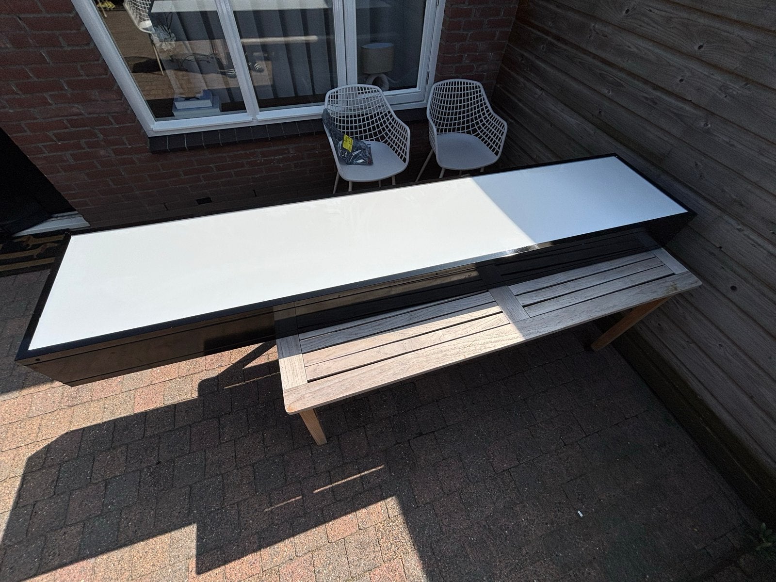 Grote lichtbak met nieuwe LED, trafo en stekker, Ophalen