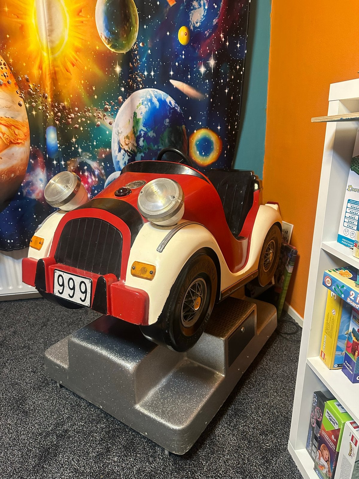 Kiddy ride Mickey auto - Vintage speelautomaat, Ophalen, Gebruikt