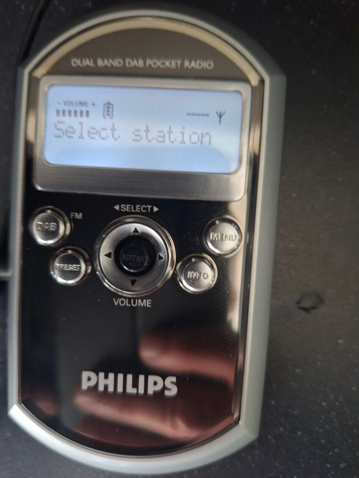 Philips Dual Band DAB Pocket Radio DA1000/00, Ophalen of Verzenden, Zo goed als nieuw, Radio