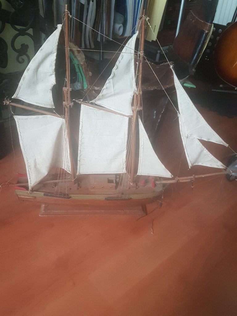 Houten scheepsmodel, Ophalen of Verzenden, Gebruikt, 1:50 tot 1:200