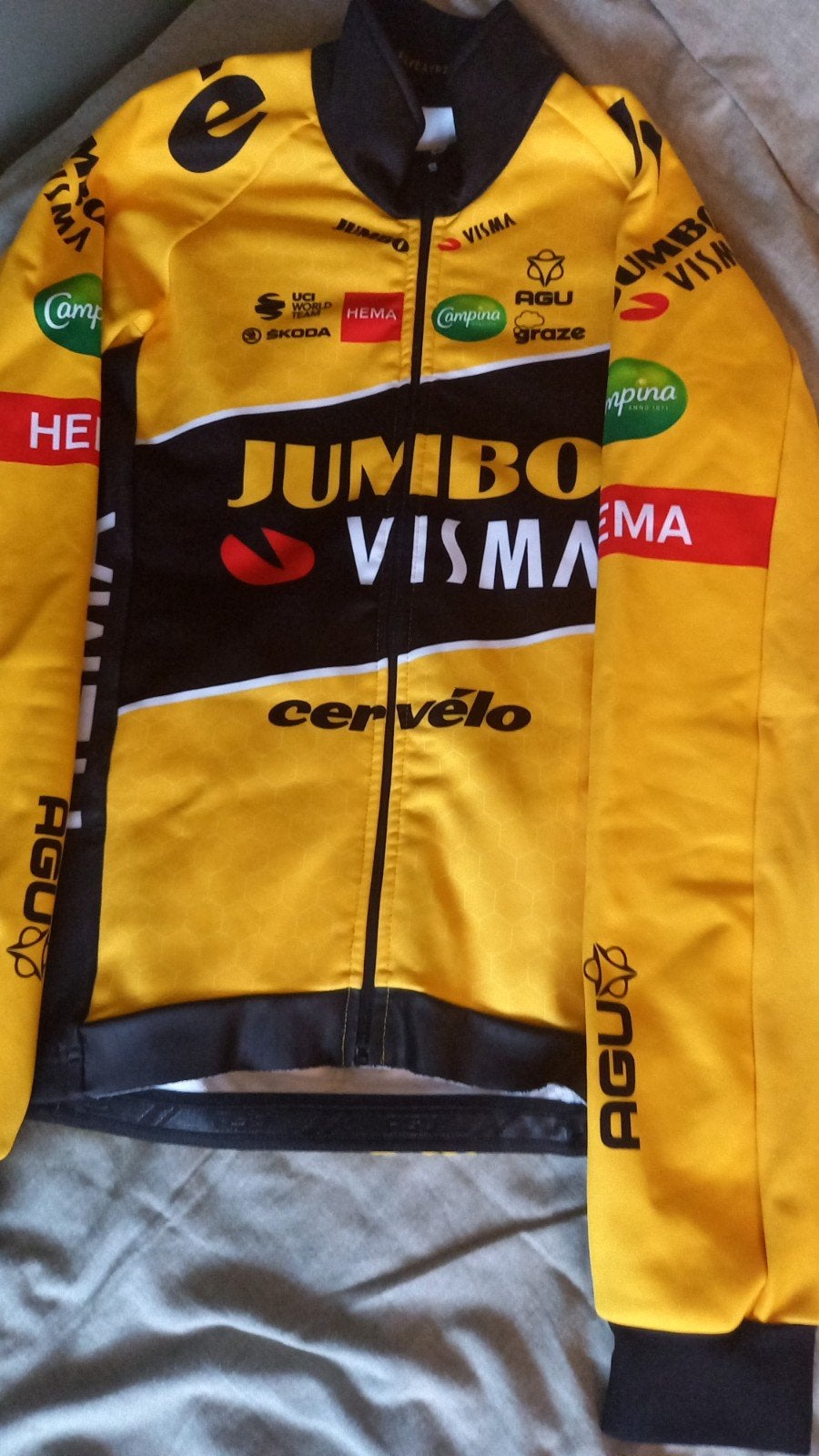 Jumbo-Visma Wielershirt Lange Mouwen - Maat XS (valt als S), XS, Heren, Ophalen of Verzenden, Zo goed als nieuw