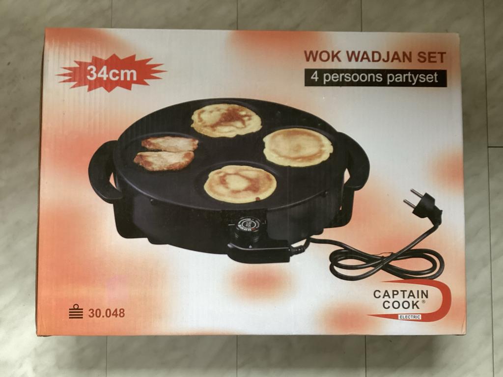 Wok Wadjan Set - 4 persoons party set - Captain Cook, Ophalen, Nieuw, 4 t/m 7 personen