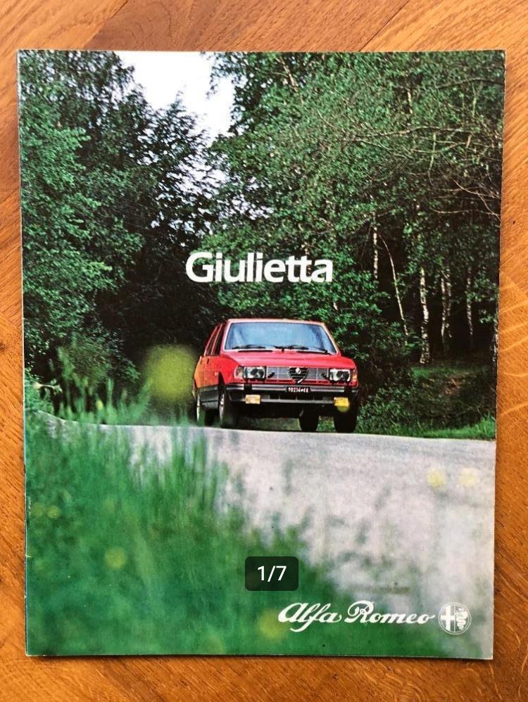 Alfa Romeo Giulietta folder 1981, Alfa Romeo, Nieuw, Ophalen of Verzenden, Alfa Romeo