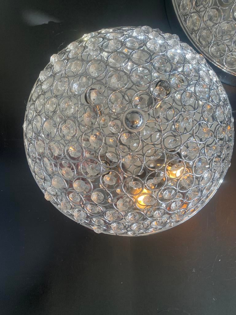 Plafondlamp met steentjes, Ophalen, Zo goed als nieuw