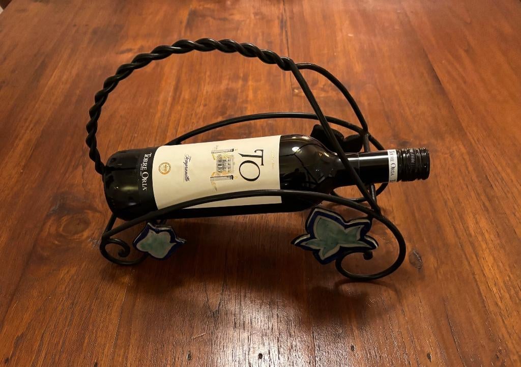 wijn- en water fles houder, Ophalen of Verzenden, Zo goed als nieuw, Minder dan 5 flessen, Metaal