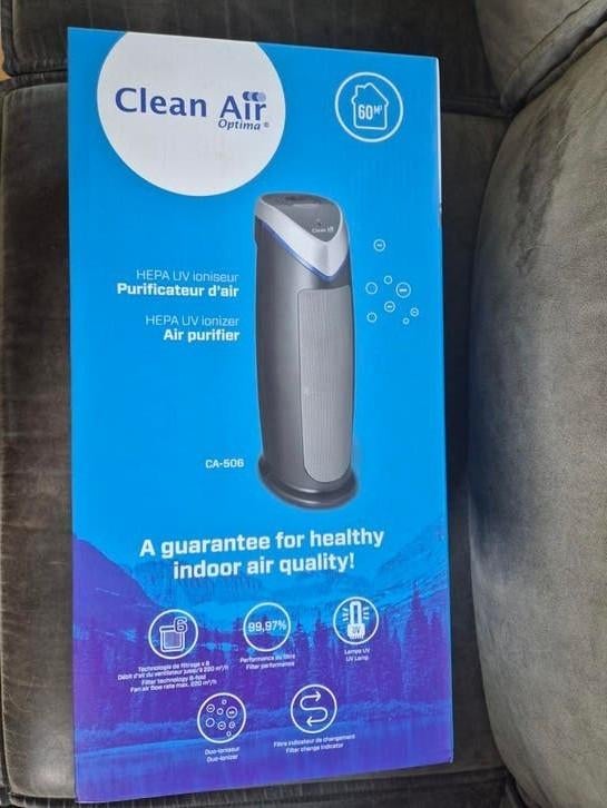 Clean Air Optima Luchtreiniger CA-506 met HEPA UV Ionisator, Ophalen of Verzenden, Nieuw, Luchtreiniger
