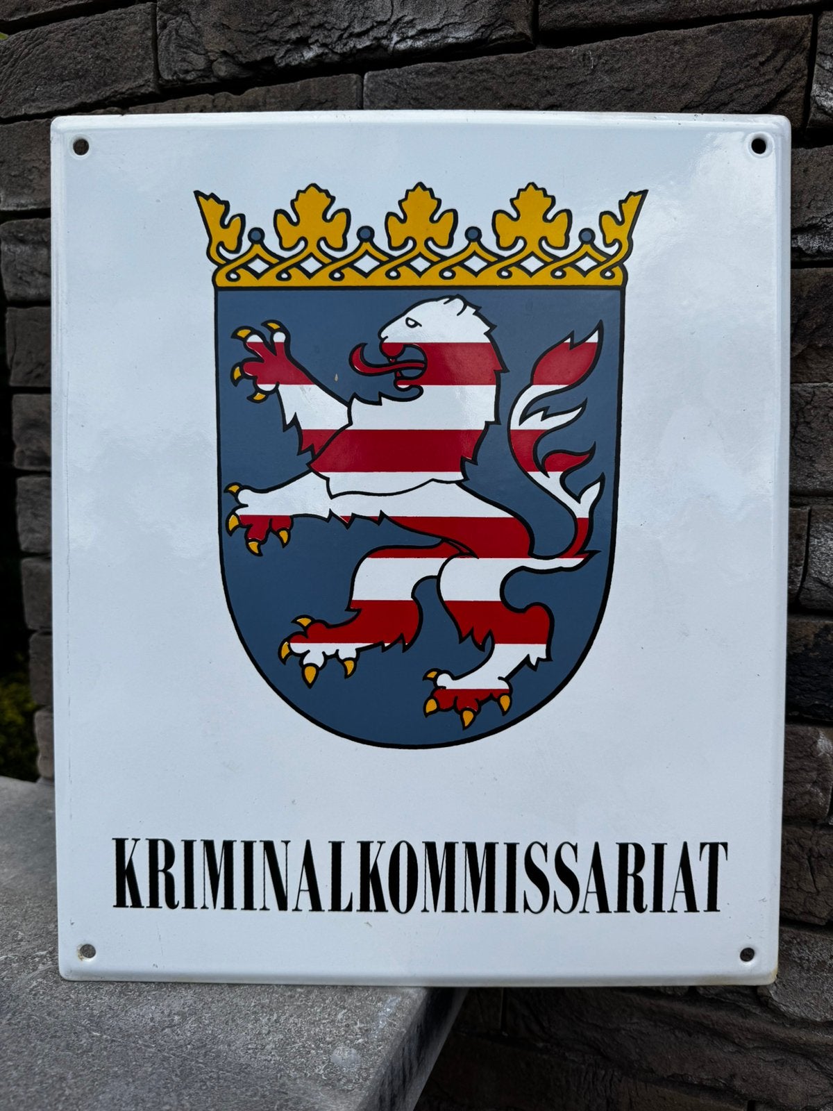 Mooi emaille bord, Verzenden, Zo goed als nieuw, Reclamebord