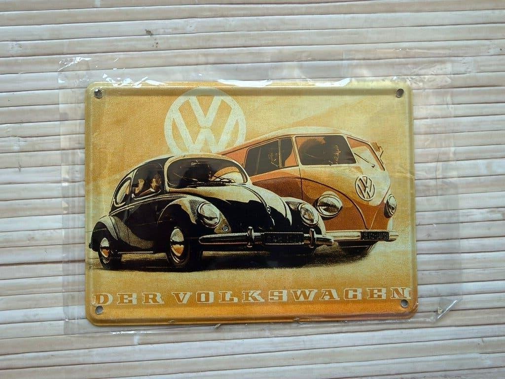 Volkswagen retro wandbordjes, Ophalen of Verzenden, Nieuw, Auto's