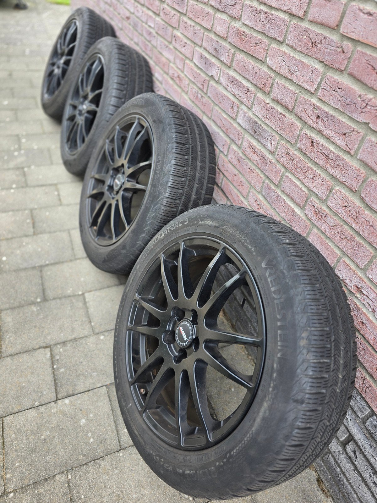 4x Vredestein Quatrac 2016 All Weather Banden 215/55 R18, Ophalen, 18 inch, Banden en Velgen, All Season