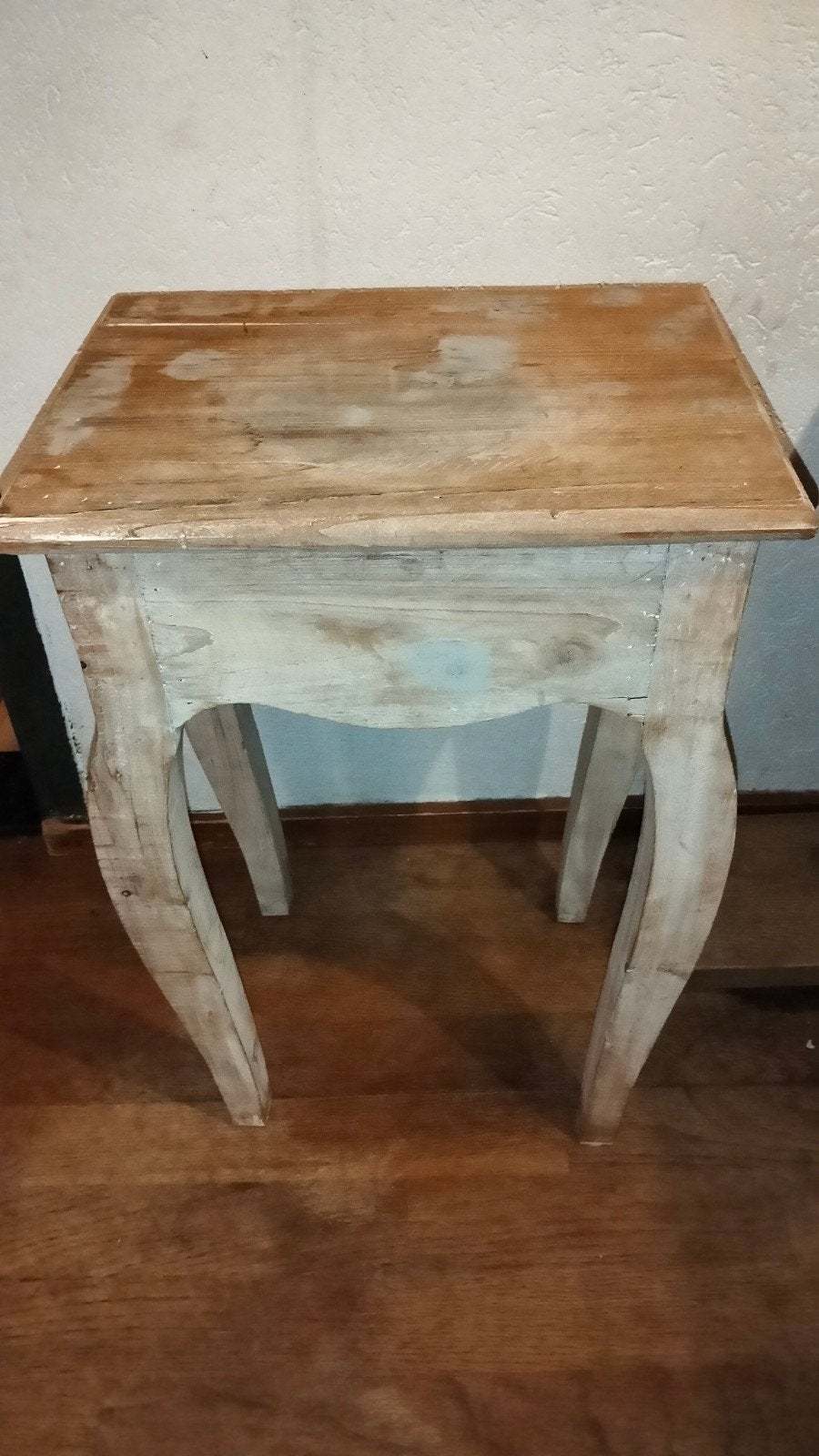 Brocante houten bijzettafel tafel, Ophalen