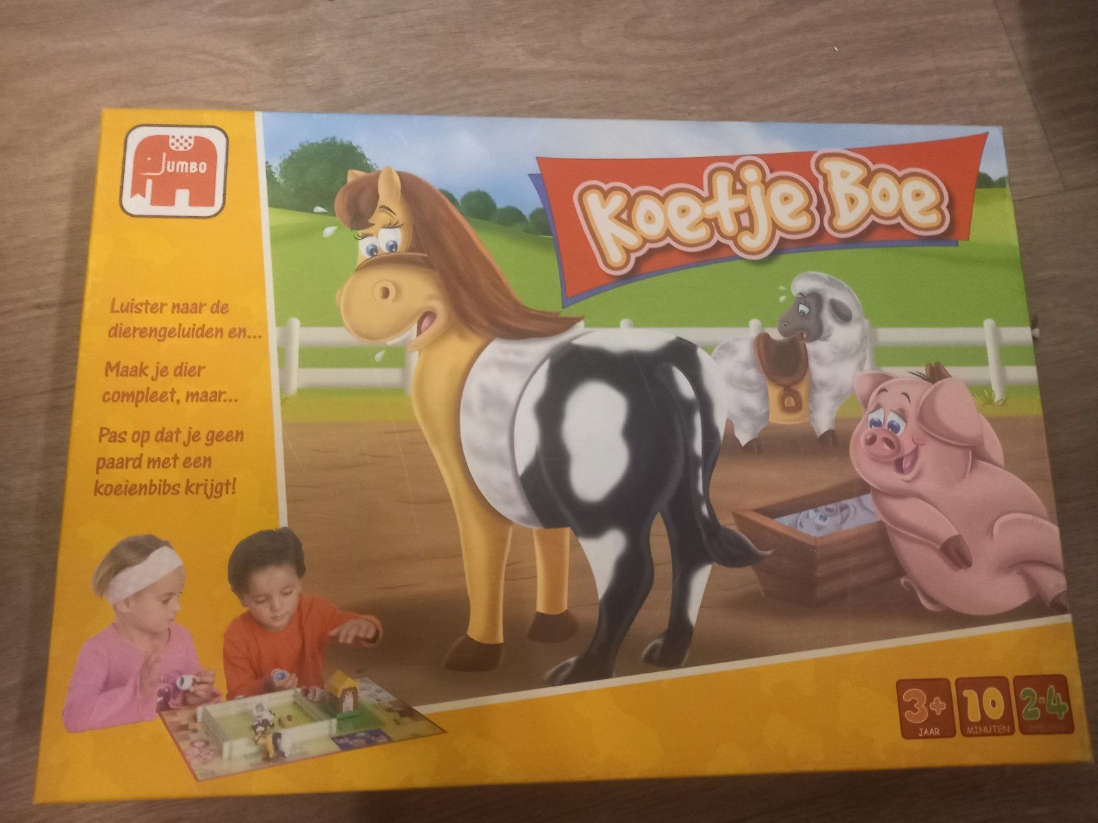 Jumbo Koetje Boe - Leuk kinderbordspel, Een of twee spelers, Ophalen of Verzenden, Zo goed als nieuw, Jumbo