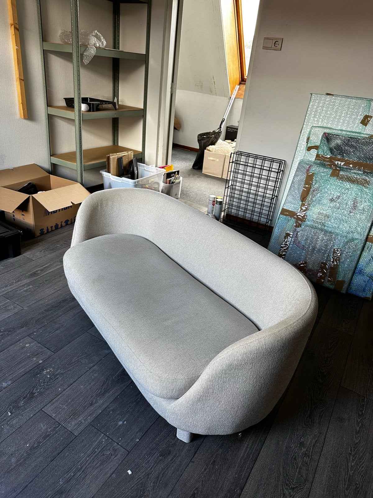 AM.PM Madeleine – Design 2-zitsbank Beige, Ophalen, Gebruikt, Minder dan 75 cm, Tweepersoons