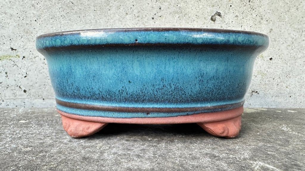 Korea | Bonsai schaal pot 14x11x5,5cm (5*), Ophalen of Verzenden, Zo goed als nieuw, Overige vormen, Aardewerk