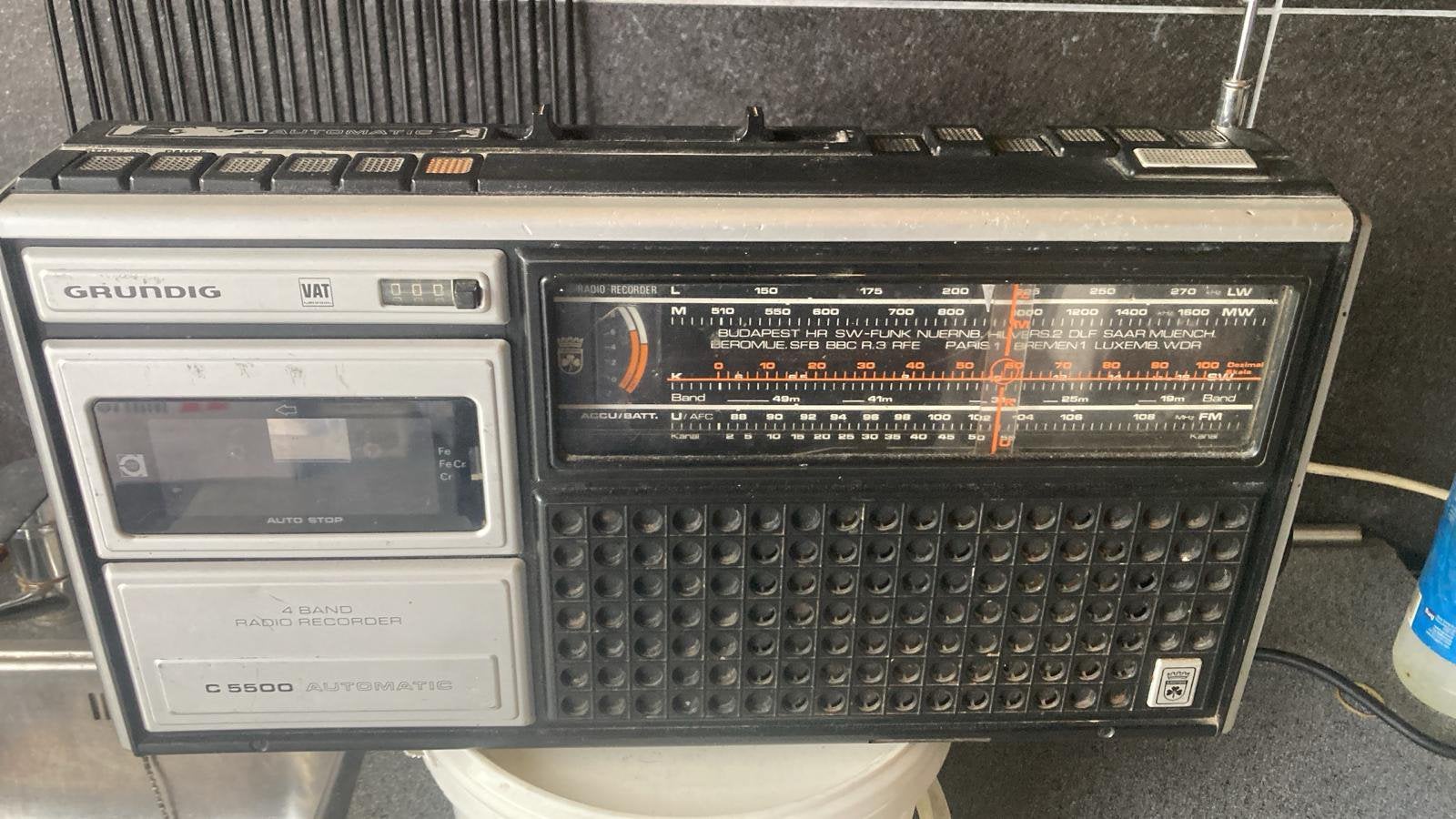Radio en cassette speler, Ophalen, Refurbished