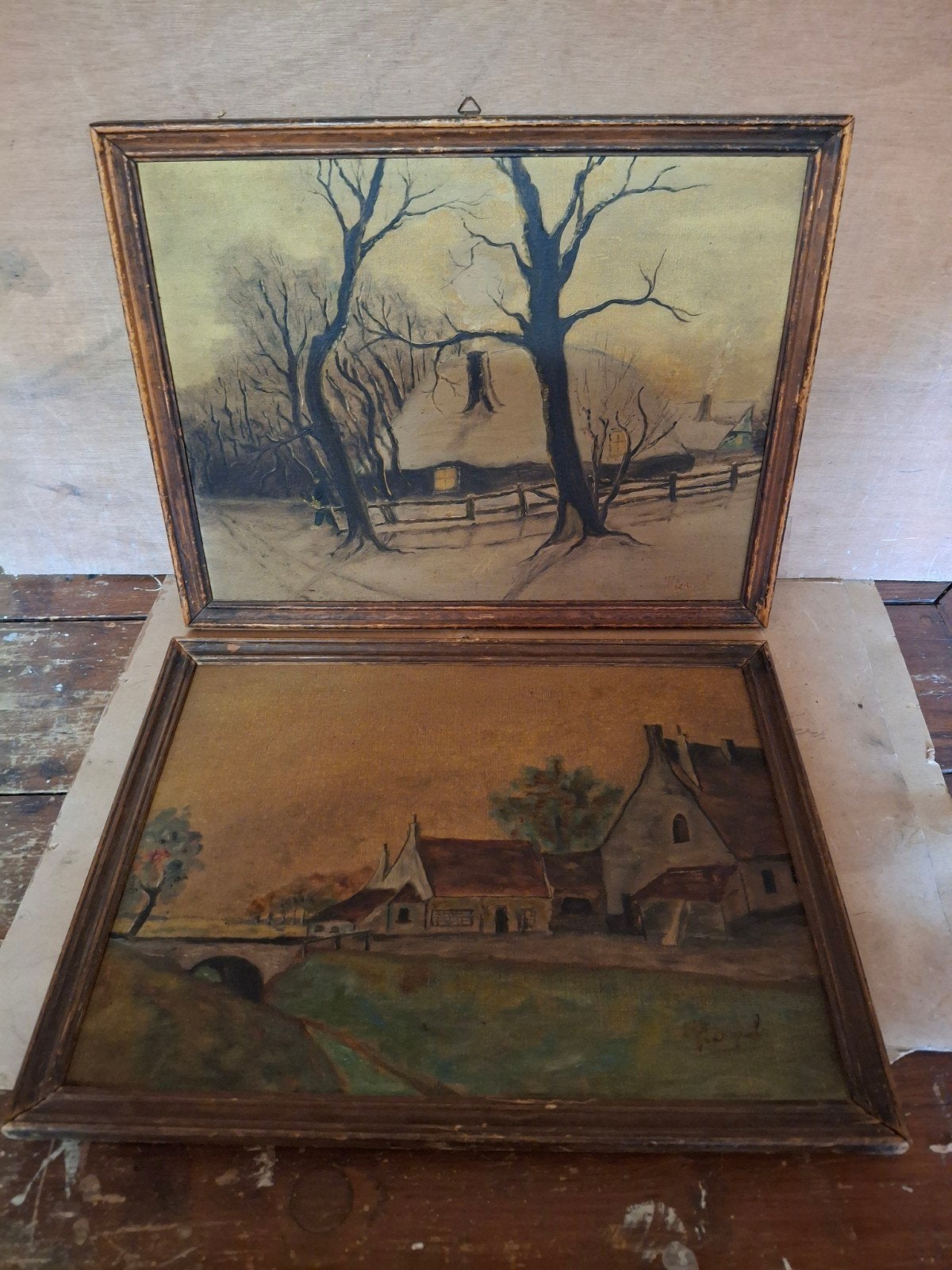 Olieverf schilderij, Antiek en Kunst, Kunst | Schilderijen | Klassiek, Ophalen of Verzenden