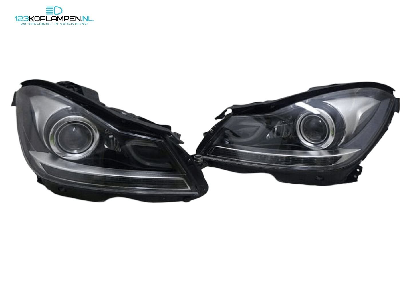Mercedes C Klasse C63 AMG W204 facelift Bi Xenon koplampen, Auto-onderdelen, Ophalen, Gebruikt, -, -
