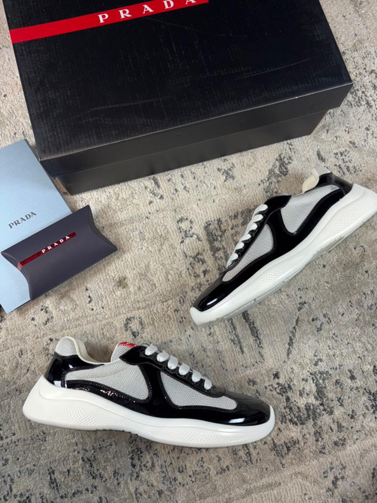 Prada american cups black white, Ophalen of Verzenden, Nieuw, Zwart