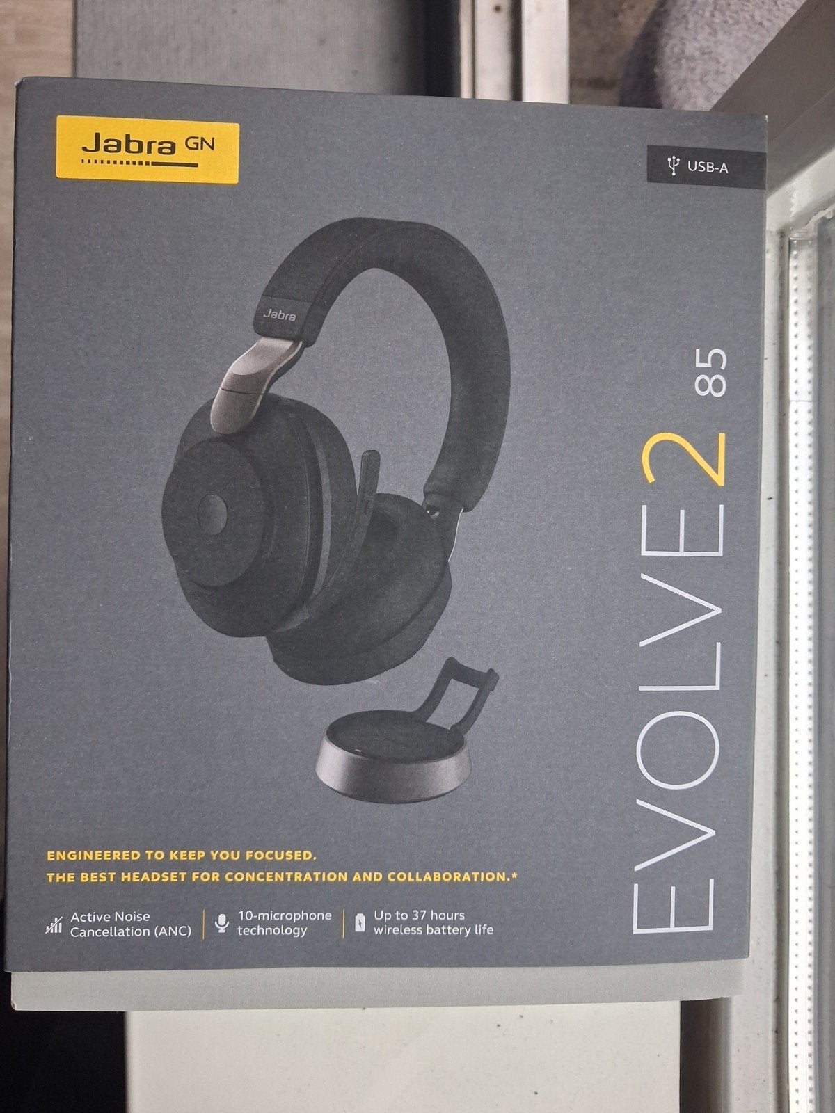 jabra evolve2 85 zo goed als nieuw, Audio, Tv en Foto, Koptelefoons, Ophalen, Zo goed als nieuw, Draadloos, Over-ear