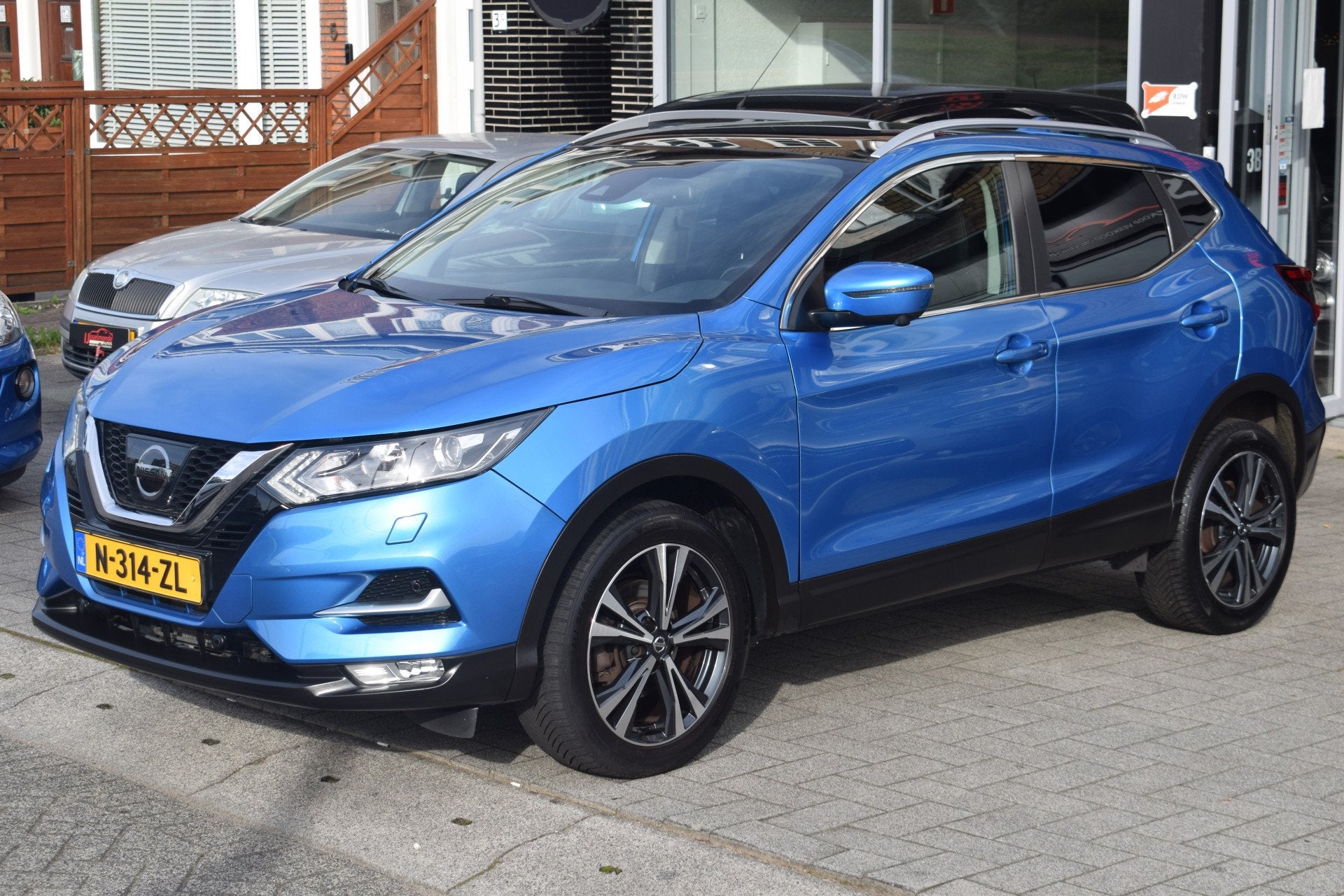 Nissan QASHQAI 1.2 Tekna Automaat Pano 360 Camera (bj 2018), Stof, Gebruikt, 4 cilinders, Blauw