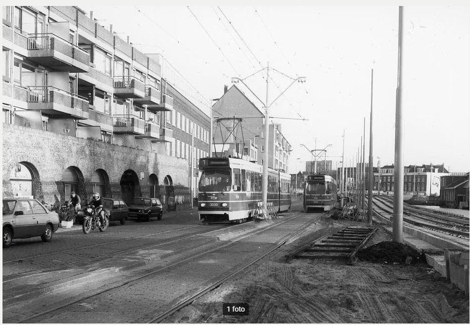 Vervoer-Beroepen-Foto-O-538       Repro-Delft-Tram, 1980 tot heden, Foto, Nieuw, Ophalen of Verzenden