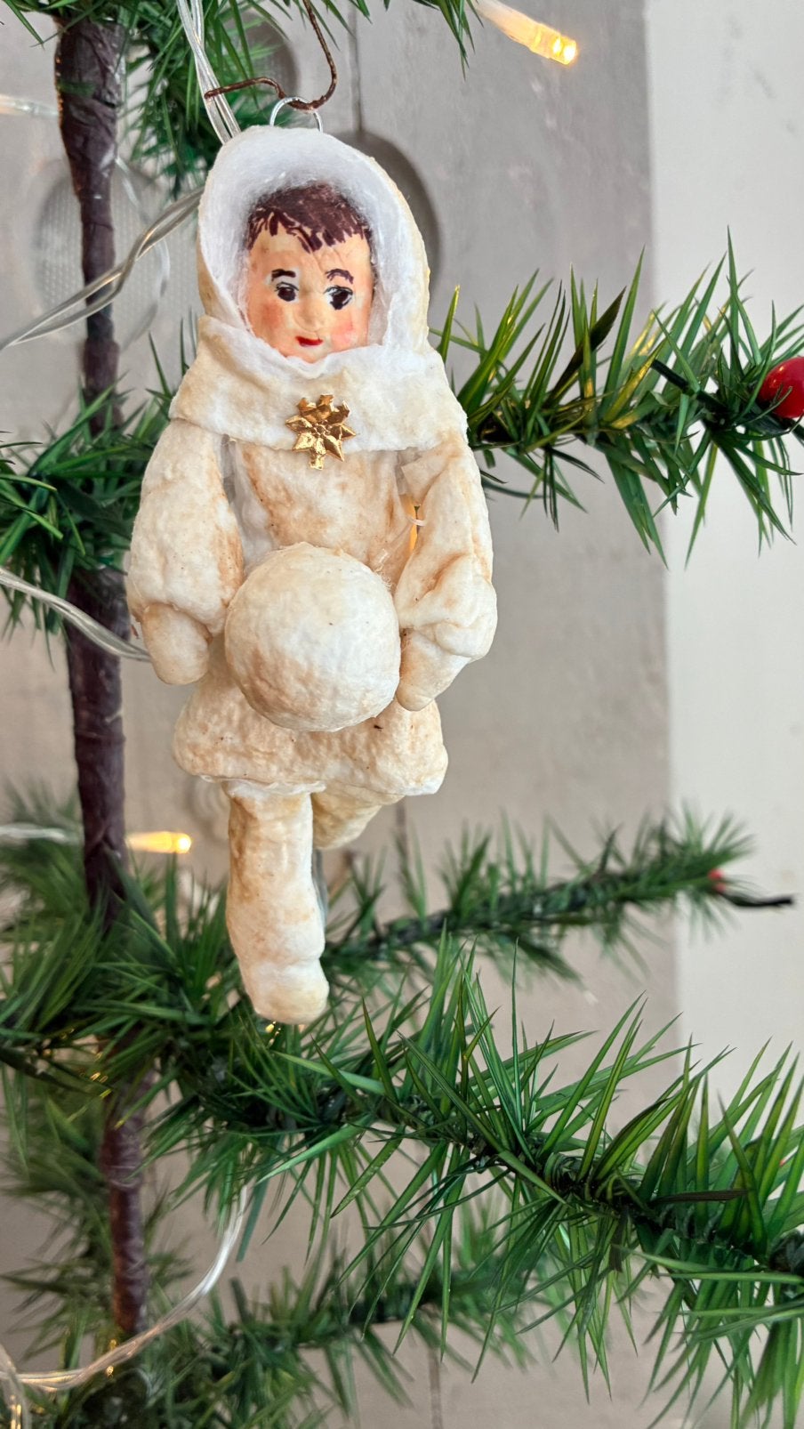 Nostalgisch feathertree wattenpopje “snowboy”, Ophalen of Verzenden, Nieuw