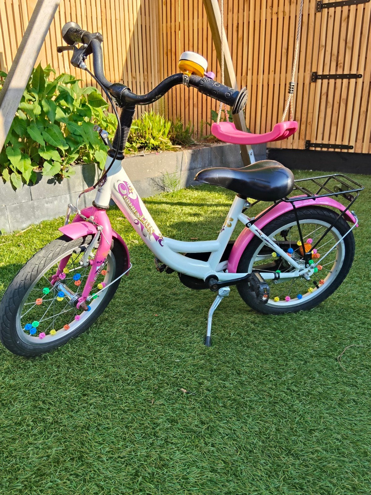 Kinderfiets 16 inch, Ophalen, Gebruikt, Velgrem, 16 tot 20 inch