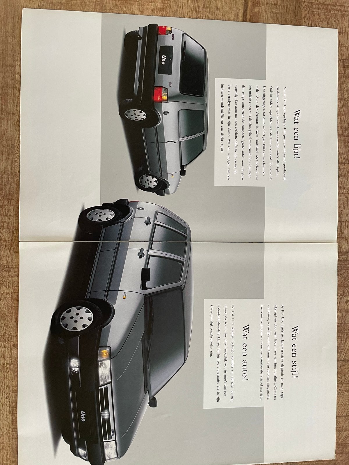 Fiat Uno Dunne Openklap Folder - Origineel, Ophalen of Verzenden, Zo goed als nieuw