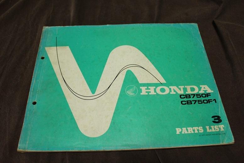 Honda CB750F F1 1977 motorcycle parts list CB 750 SOHC, Motoren, Ophalen of Verzenden, Honda