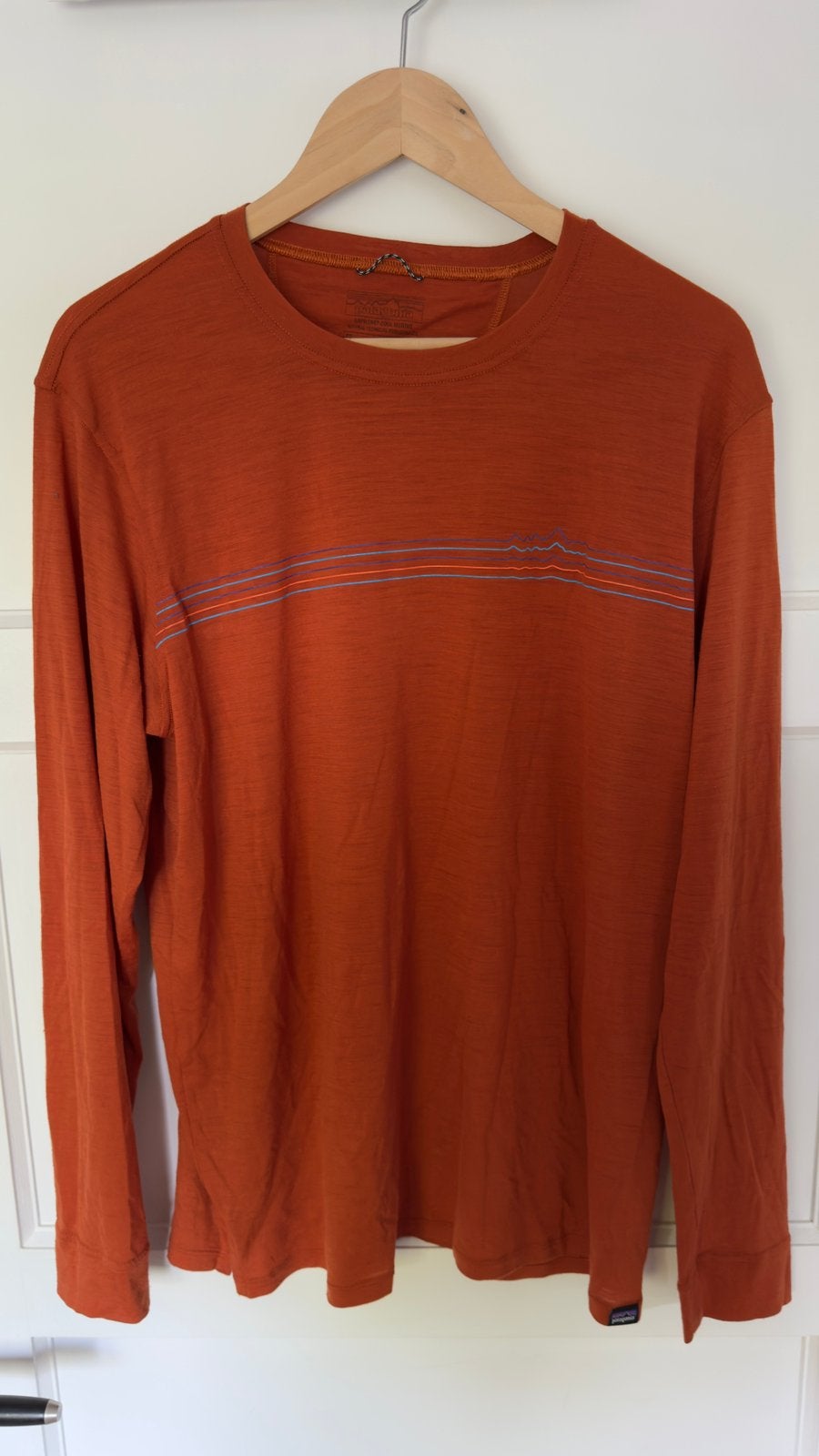 Patagonia Capilene Cool merino blend maat L zeer goede staat, Ophalen of Verzenden, Zo goed als nieuw, Maat 52/54 (L), Oranje