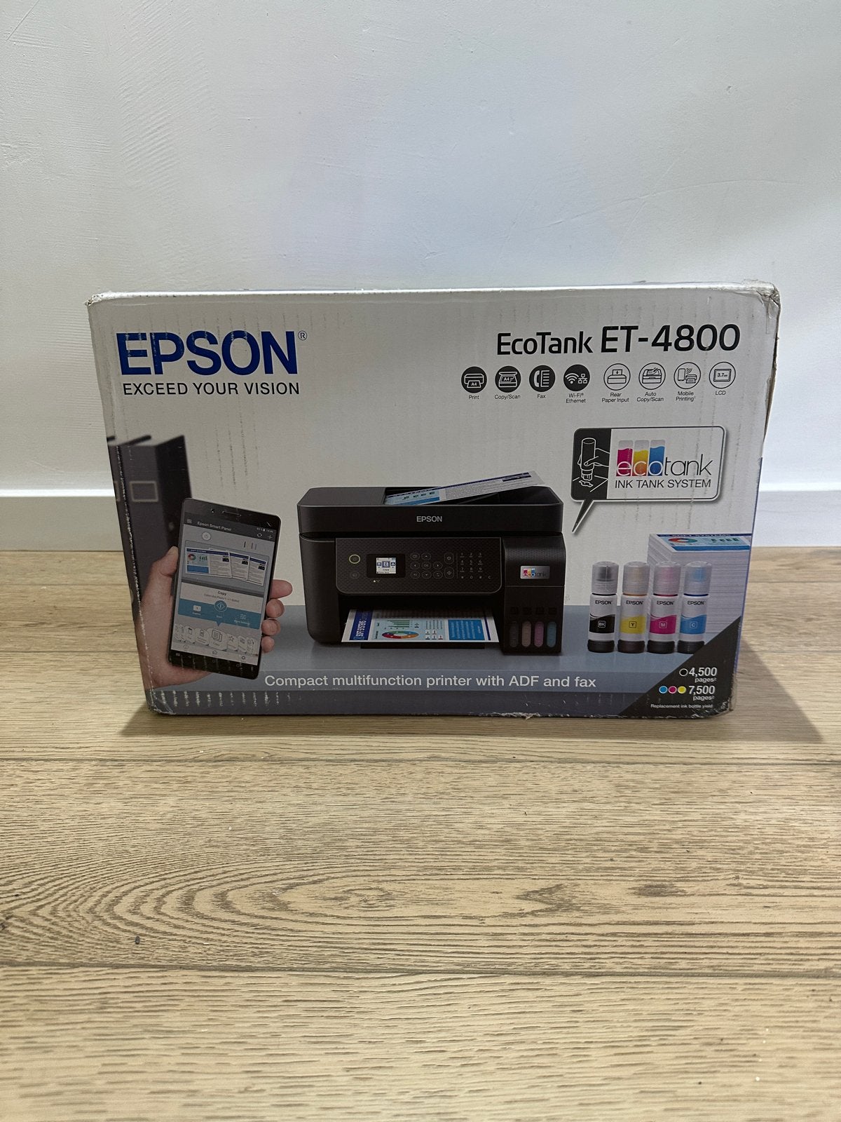 Epson EcoTank ET-4800 All-in-One Printer, Computers en Software, Verzenden, Faxen, Inkjetprinter, All-in-one