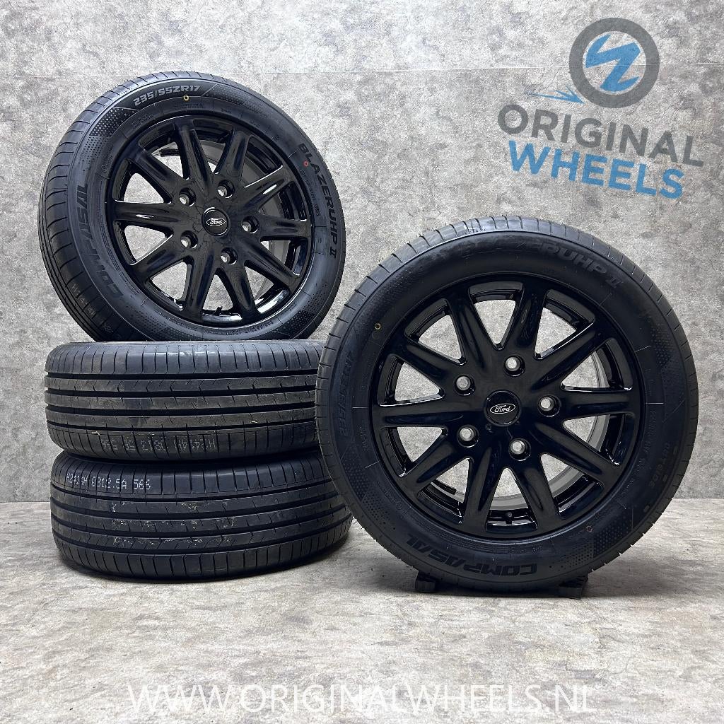 17 inch originele velgen + zomerbanden Ford Transit Custom, Bestelwagen, Ford, Banden en Velgen, Nieuw