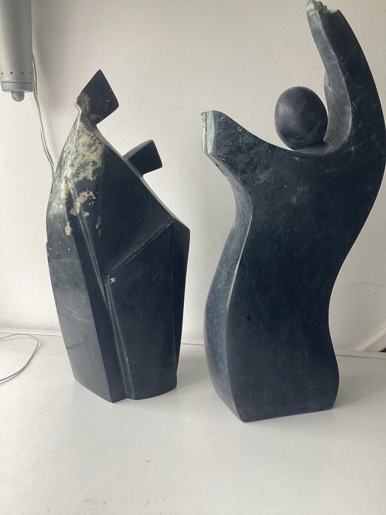 Zware Speksteen Beeldjes - Abstracte Figuren, Ophalen, Handgemaakt, Steen of Keramiek, Beeld