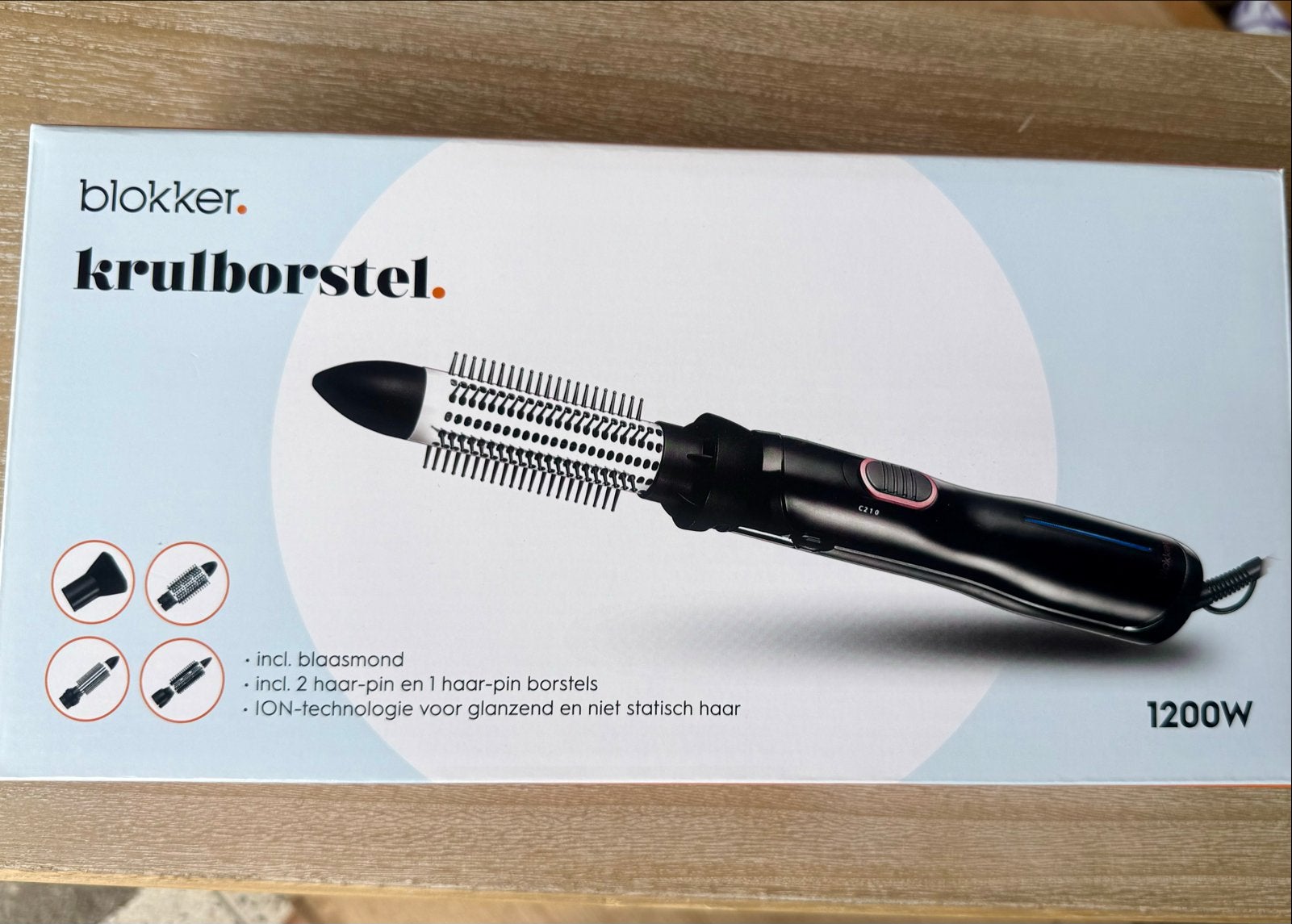 Krulborstel 1200W - Nieuw in doos, Ophalen of Verzenden, Nieuw