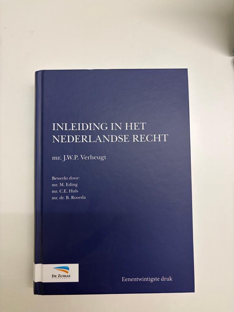 Inleiding in het Nederlandse Recht - mr. J.W.P. Verheugt, Boeken, Ophalen of Verzenden, Gamma, Nieuw, HBO