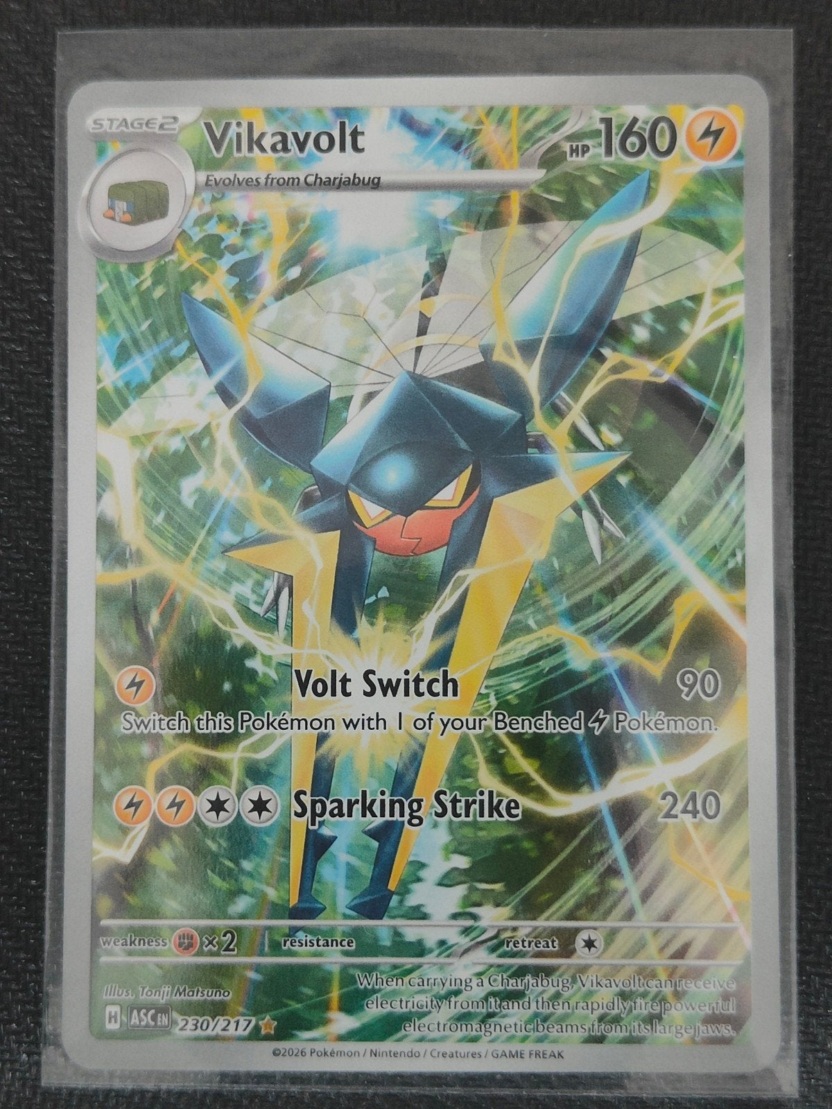Vikavolt 230/217 NM - Pokémon Kaart, Ophalen of Verzenden, Zo goed als nieuw, Losse kaart, Foil