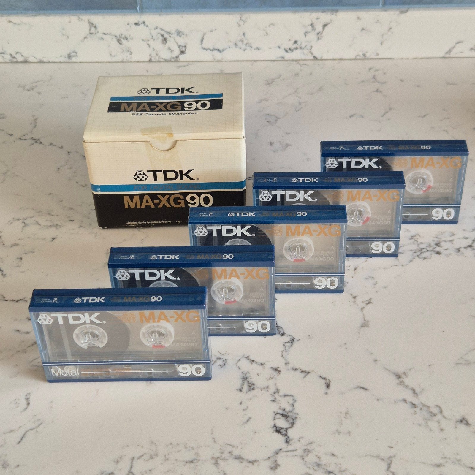 TDK MA-XG 90 Type IV Metal Tapes, USA/Europe 5 Pack, Ophalen of Verzenden, Zo goed als nieuw, Overige genres, 2 t/m 25 bandjes