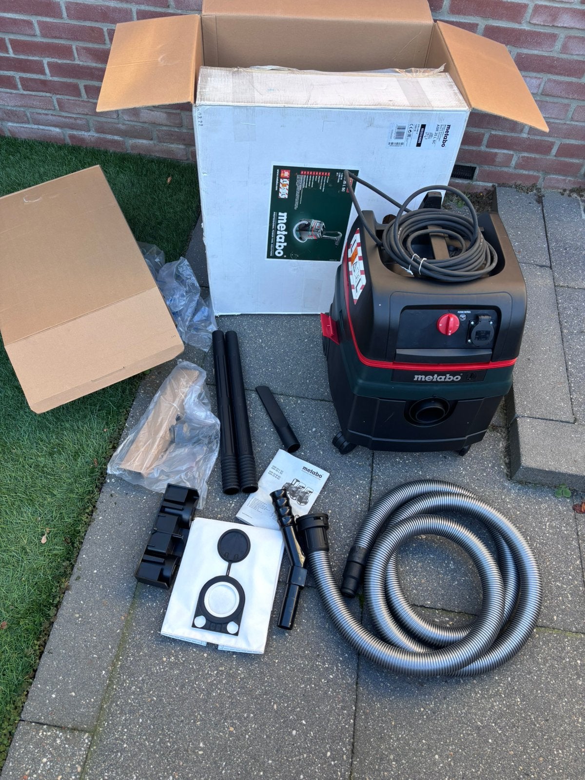 Metabo ASR 25 L SC Bouwstofzuiger - 1400W - L-klasse - 25L, Ophalen of Verzenden, Nieuw