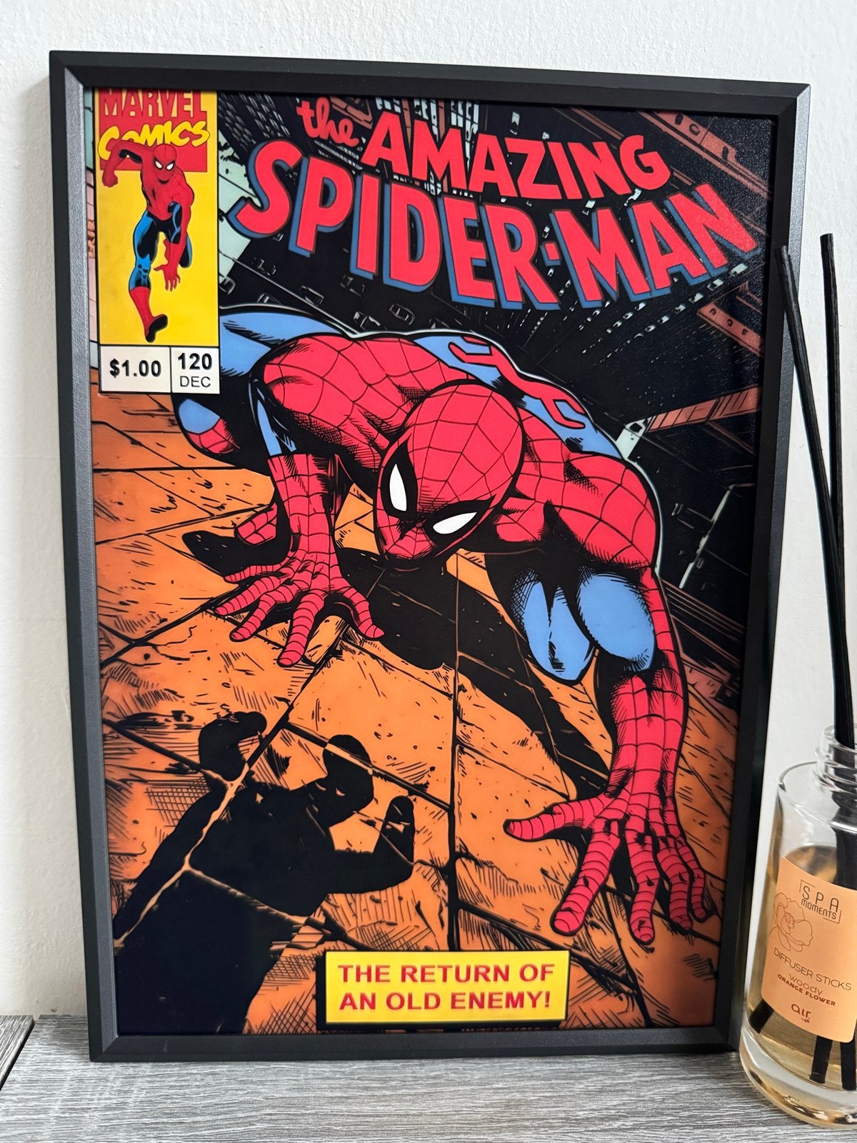 Amazing Spider-Man Poster 21x30cm ingelijst, Rechthoekig Staand, Met lijst, A4 of kleiner, Nieuw