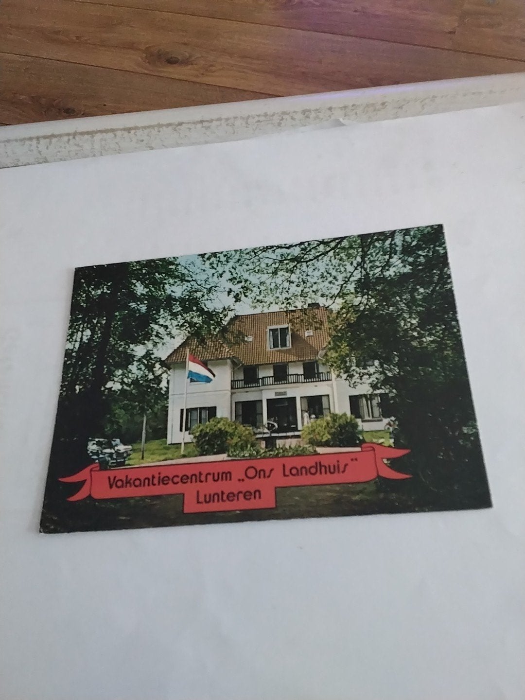 Oude ansichtkaart Vakantiecentrum "Ons Landhuis" Lunteren, Ophalen of Verzenden, 1980 tot heden, Gelopen, Gelderland